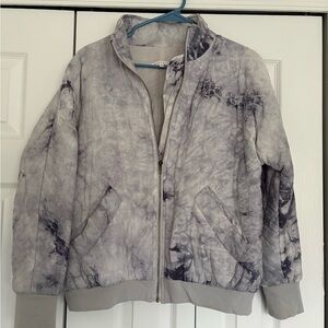 Tie-Dye Zip Bomber Jacket